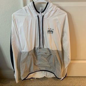 White and Silver Victoria Secret PINK Windbreaker